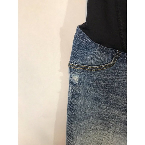 Isabel Maternity Bermuda Denim Shorts - Distressed - Picture 3 of 10